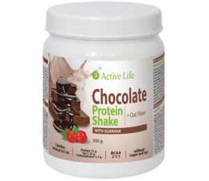 Čokoládový proteinový koktejl s guaranou